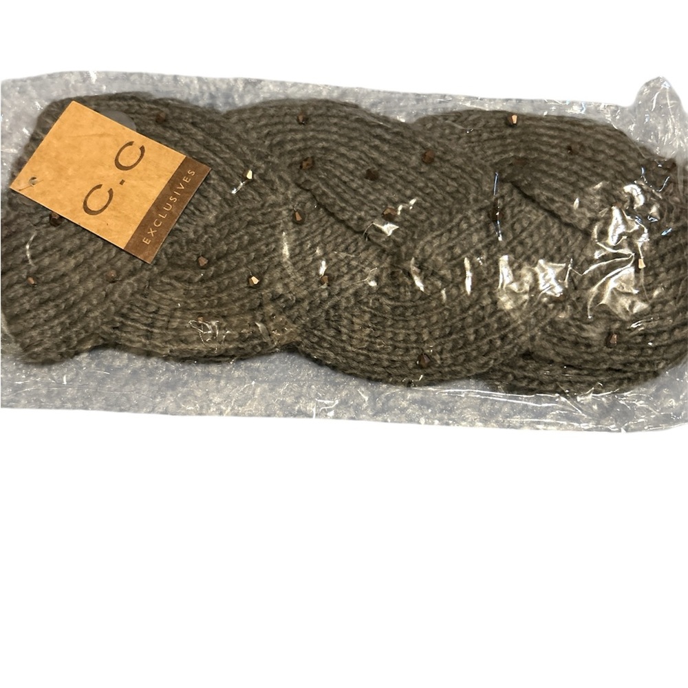 C.C Women's Taupe Knit Headband
